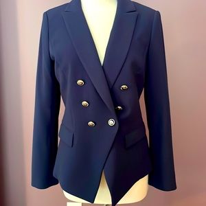 WHBM NAVY JACKET SIZE 10